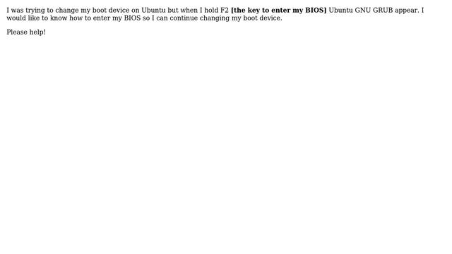 Ubuntu: When trying To Enter BIOS GNU GRUB Screen Appears (2 Solutions!!) смотреть онлайн