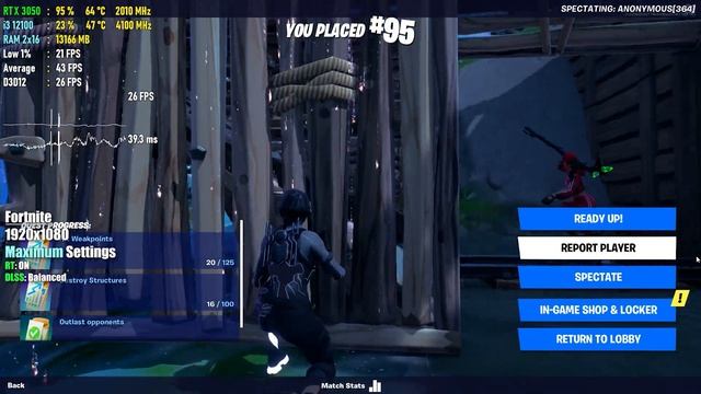 RTX 3050 + i3 12100 + 32GB RAM Test in 10 Games смотреть онлайн