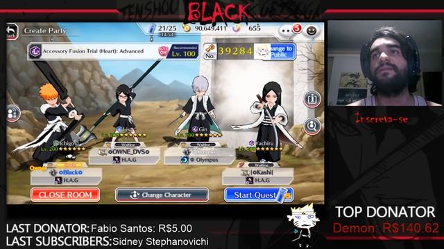 Bleach Brave Souls - Matando a saudade e fazendo eventos смотреть онлайн