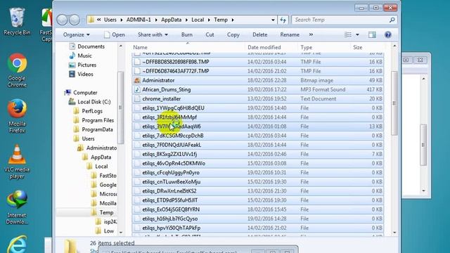 تنظيف الحاسوب بدون البرامج