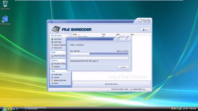 Windows Vista vs file shredder смотреть онлайн