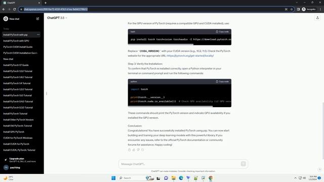 install pytorch with pip смотреть онлайн
