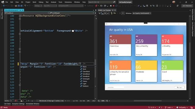XAML Live Preview in Visual Studio 2022 смотреть онлайн