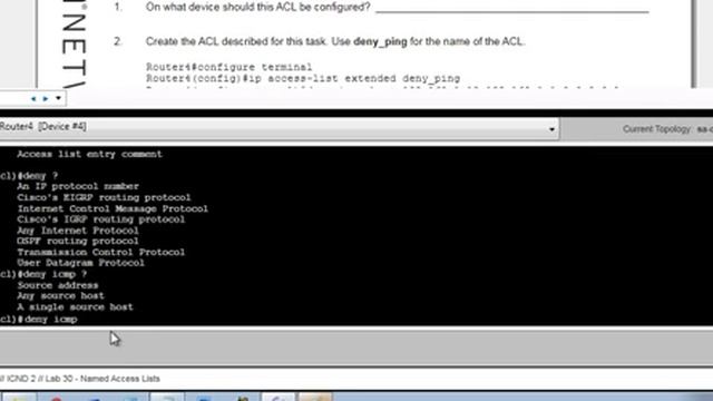 Named access list (ACL) lab 7 смотреть онлайн