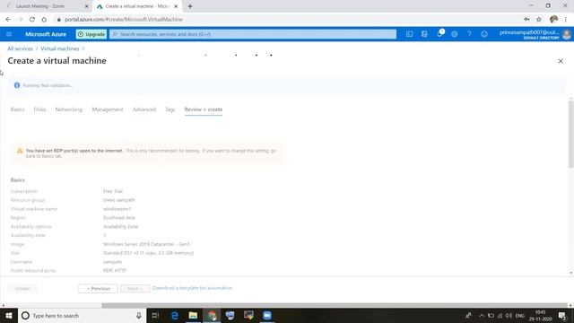 AZURE- CREATING WINDOWS VM IN AZURE PORTAL смотреть онлайн