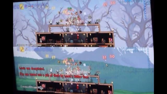 Lets Play Terraria PS3 Part 53 - Split-screen Action between the Cousins Terrarian 2 Terrarian!