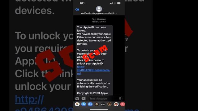 Apple ID has been locked message SCAM Alert | Apple scam | смотреть онлайн