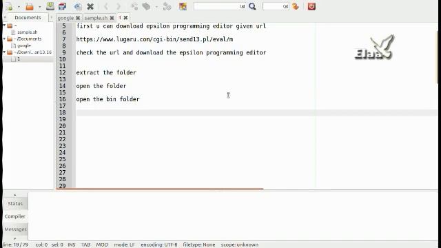 How to Open Epsilon Programming Editor in Ubuntu смотреть онлайн