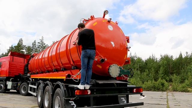 Что внутри вакуумного полуприцепа-цистерны ППЦВ-30ОД на базе МАЗ 6430-28_ смотреть онлайн