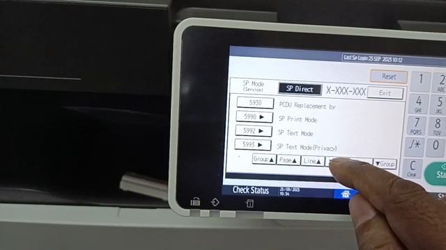 Ricoh IM2702 SP Mode /Counter Page /Diaognestic Page Configuration Page смотреть онлайн
