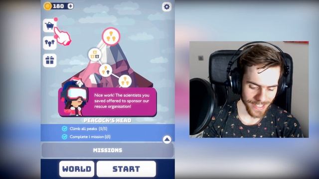 MOUNTAIN RESCUE ATTACKED BY EVIL GOATS! - Hang Line iOS Gameplay смотреть онлайн