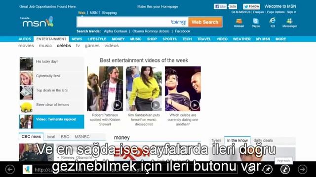 Windows 8 Ders 57 - IE 10 Metro-Style Kullanıcı Arabirimini keşfetmek смотреть онлайн