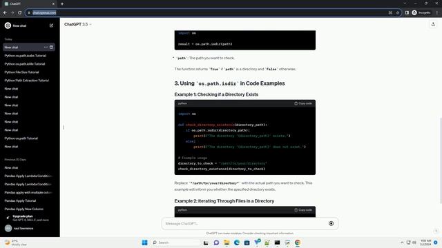 python os path isdir смотреть онлайн