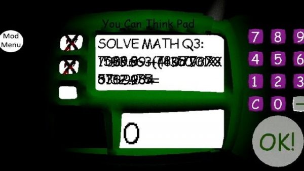 Baldi basics Return to School Mod menu Scary Mod (ALL WRONG ANSWERS)