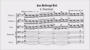 Э. Григ. Сюита «Из времен Хольберга». Соч. 40
Grieg. Holberg Suite, op.40