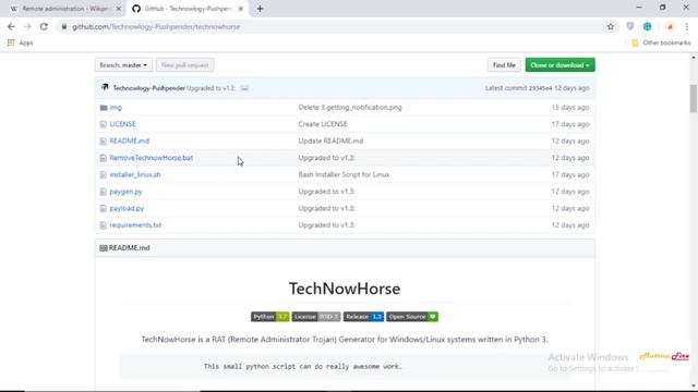 RAT ( Remote Administrator Trojan ) | Technowhorse | Linux/Window system смотреть онлайн