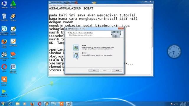 Cara Mudah UNINSTALL Anti Virus ESET nt 32 смотреть онлайн