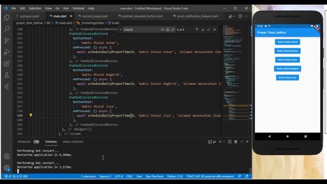 Flutter #6 | Flutter Local Notification | Tutorial Prayer Time basic | Merapihkan Source Code смотреть онлайн