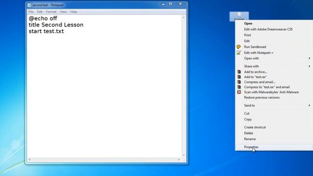 Batch-Scripting (#2) start and colour command смотреть онлайн