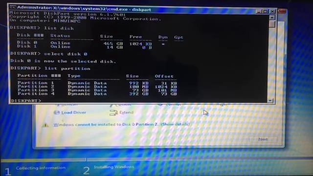 Windows Can't delete hard drive partitions and formatting for clean install | Windows 7/8/10 смотреть онлайн