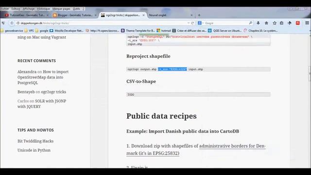 [ogr2ogr] Tutorial 156 : Reprojeter un fichier смотреть онлайн