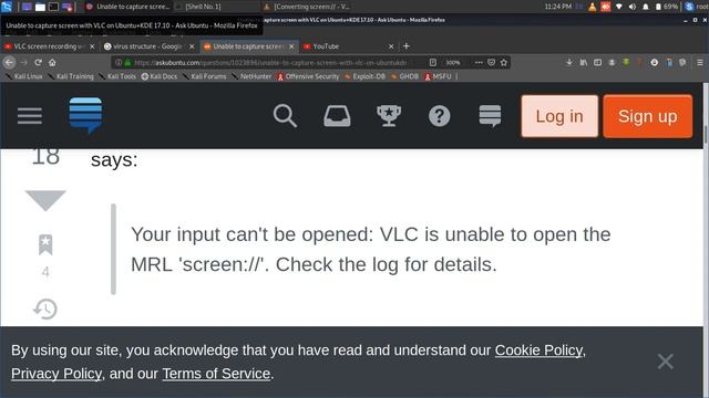 your input can't be opened:VLC is unable to open the MRL 'screen://' check for the log details смотреть онлайн