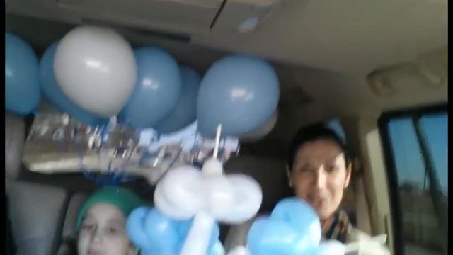 Выписка Амина из роддома (21.03.2016)