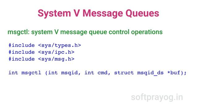 System V message queues in Linux смотреть онлайн