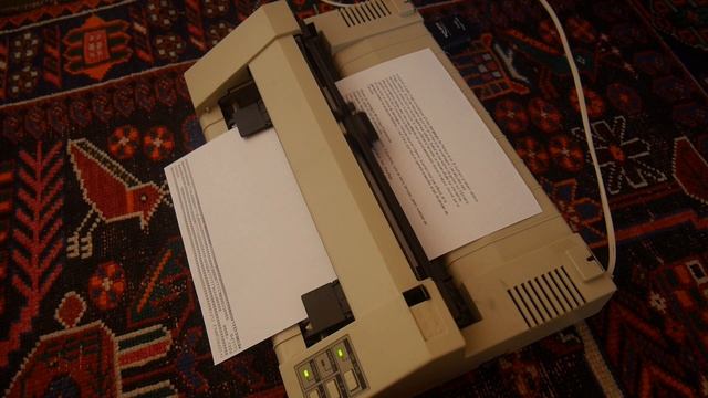 Amstrad DMP 3000 dot matrix printer смотреть онлайн