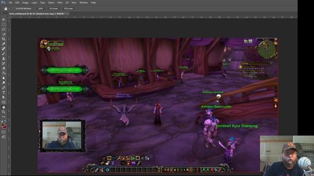 Creating a WoW Twitch Overlay in Photoshop смотреть онлайн