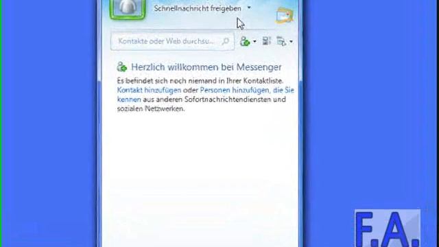 Windows Live Messenger (WLM) - Schnellnachricht eingeben смотреть онлайн