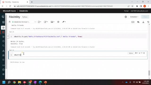Azure Databricks Tutorial # 03:- Databricks file system utilities смотреть онлайн