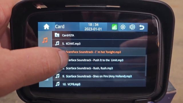 Autoabc Touch screen Carplay&Android Auto for Motorcycle GPS Navigation смотреть онлайн