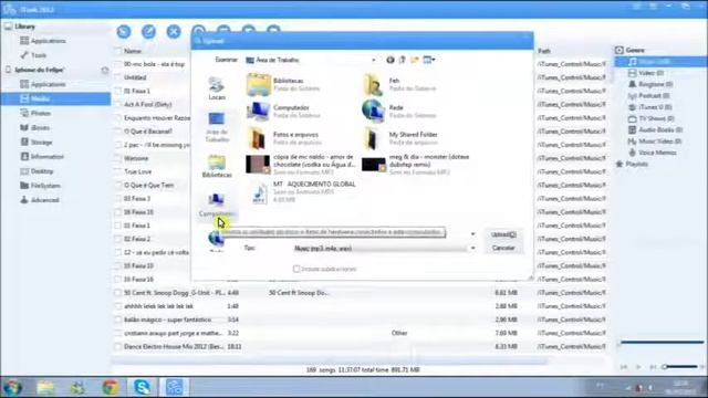 Colocando musicas no iphone sem o iTunes By:FehTutoriais смотреть онлайн