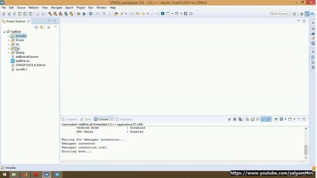 STM32F103C8T6 TUTORIAL - Led Blink (stm32CubeMX & Atollic TrueStudio) смотреть онлайн