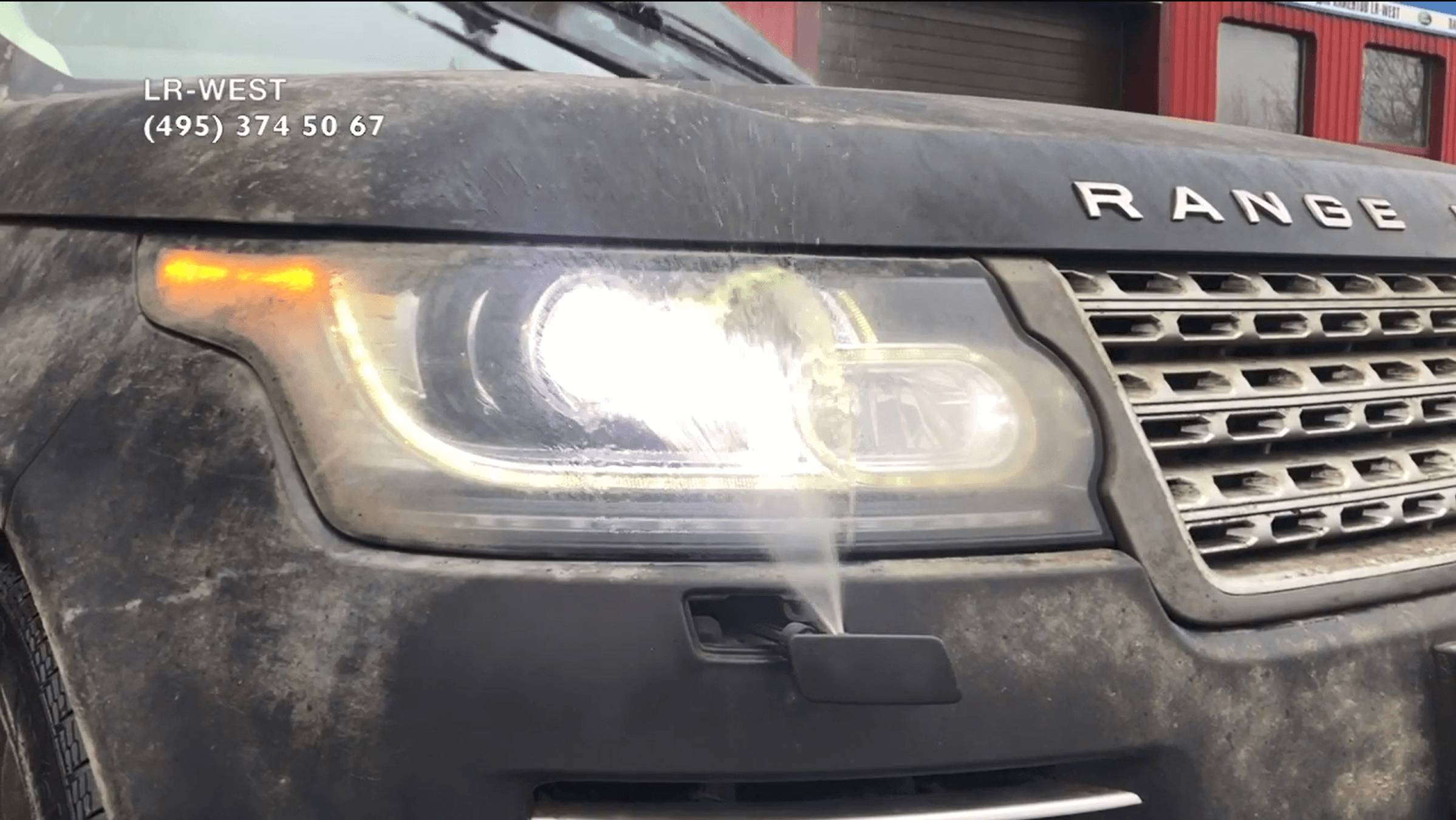 Омыватель фар на Рендж Ровер L405 смотреть онлайн