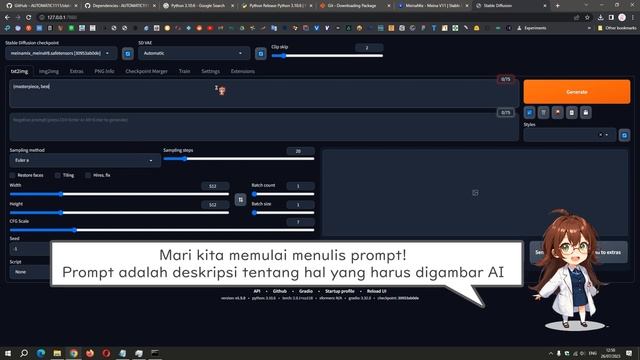 [Stable Diffusion] Tutorial cara install Stable Diffusion di PC kamu, sangat mudah! смотреть онлайн