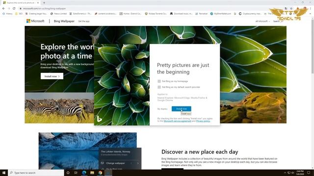 How to set daily Bing Images as Desktop Wallpapers on Windows 10 смотреть онлайн