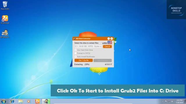 How To Install Grub2 Bootloader into Windows 7 - AIO Boot Extractor смотреть онлайн