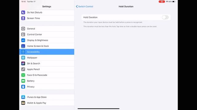 HOW TO ENABLE OR DISABLE SWITCH CONTROL HOLD DURATION IN IPADOS 13.6 (IPAD) смотреть онлайн