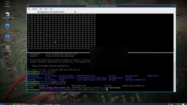 Wyvern Sensor w/ GRGSM + IMSI Catcher and LMS_TCP Updates (bladeRF, limesdr mini, pi4, beta2) смотреть онлайн