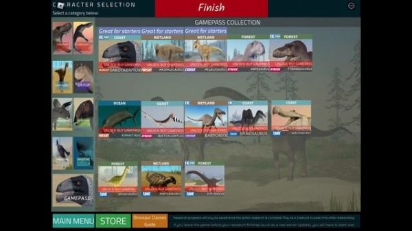 All Gamepass Dinosaur Showcase - 2023 Edition - Roblox Dinosaur World Mobile