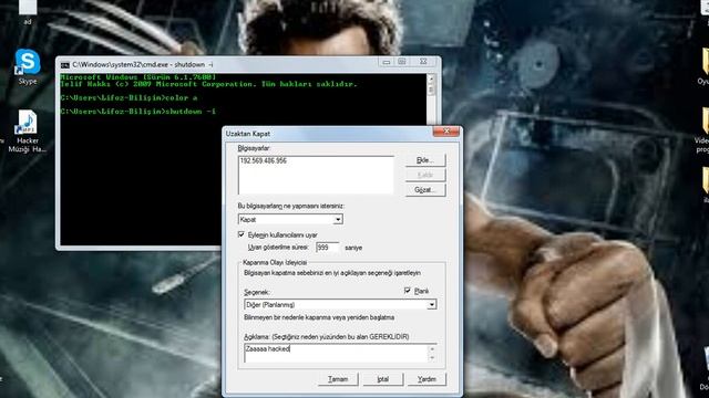 CMD COMMAND shutdown -i смотреть онлайн