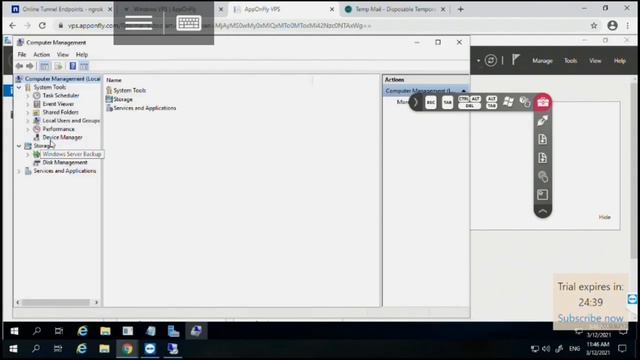 VPS Windows 10 Apponfly смотреть онлайн