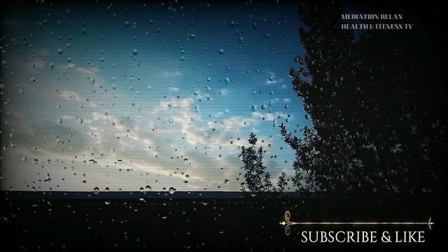 One Hour Relaxing Rain Sound For Sleeping Raining On Glass Windows Thunder Sounds смотреть онлайн