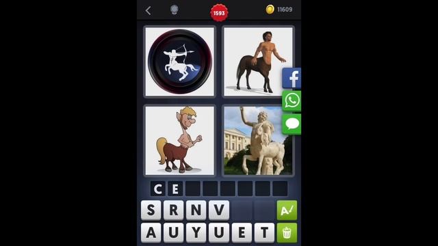 4 Images 1 Mot - Niveau 1593 [HD] (iphone, Android, iOS) смотреть онлайн