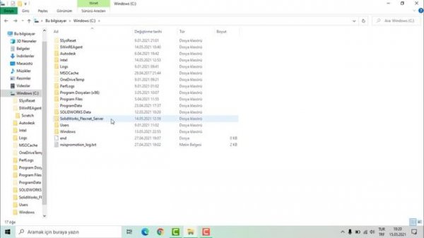 Standart için bir lisans sağlanamadı. İstenilen tedarikçi daemonu kapalı (-97,121,0) | Solidworks