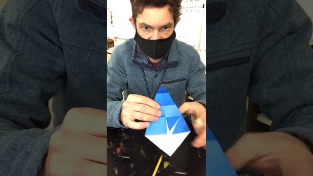 Making an origami shark смотреть онлайн