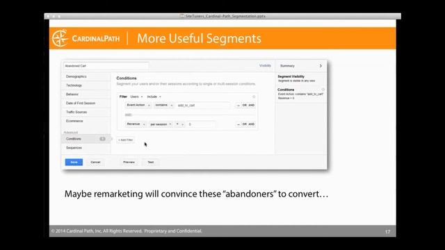 [Webinar] Segmentation Hacks Using Google Analytics смотреть онлайн