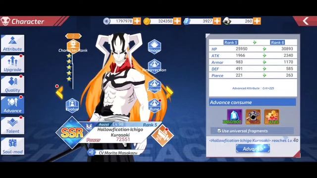 Bleach Mobile 3D | Gameplay 152 | Expense 1000 red gem to unlock Hollowfication Ichigo смотреть онлайн